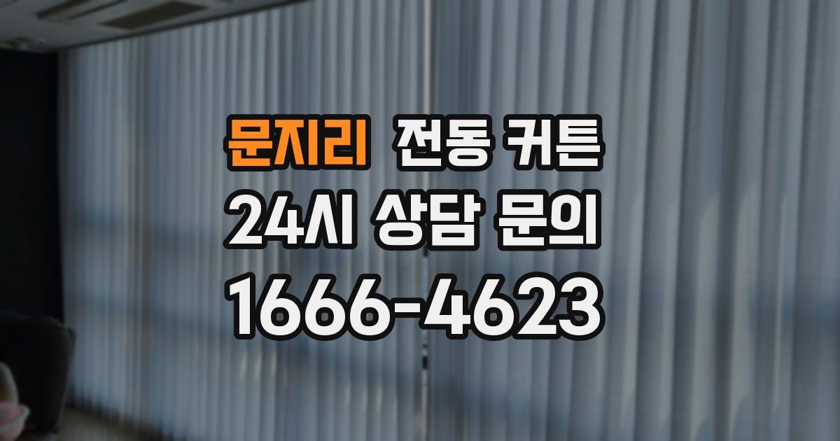 문지리 전동 커튼