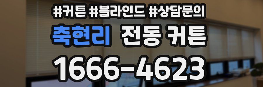 축현리 전동 커튼
