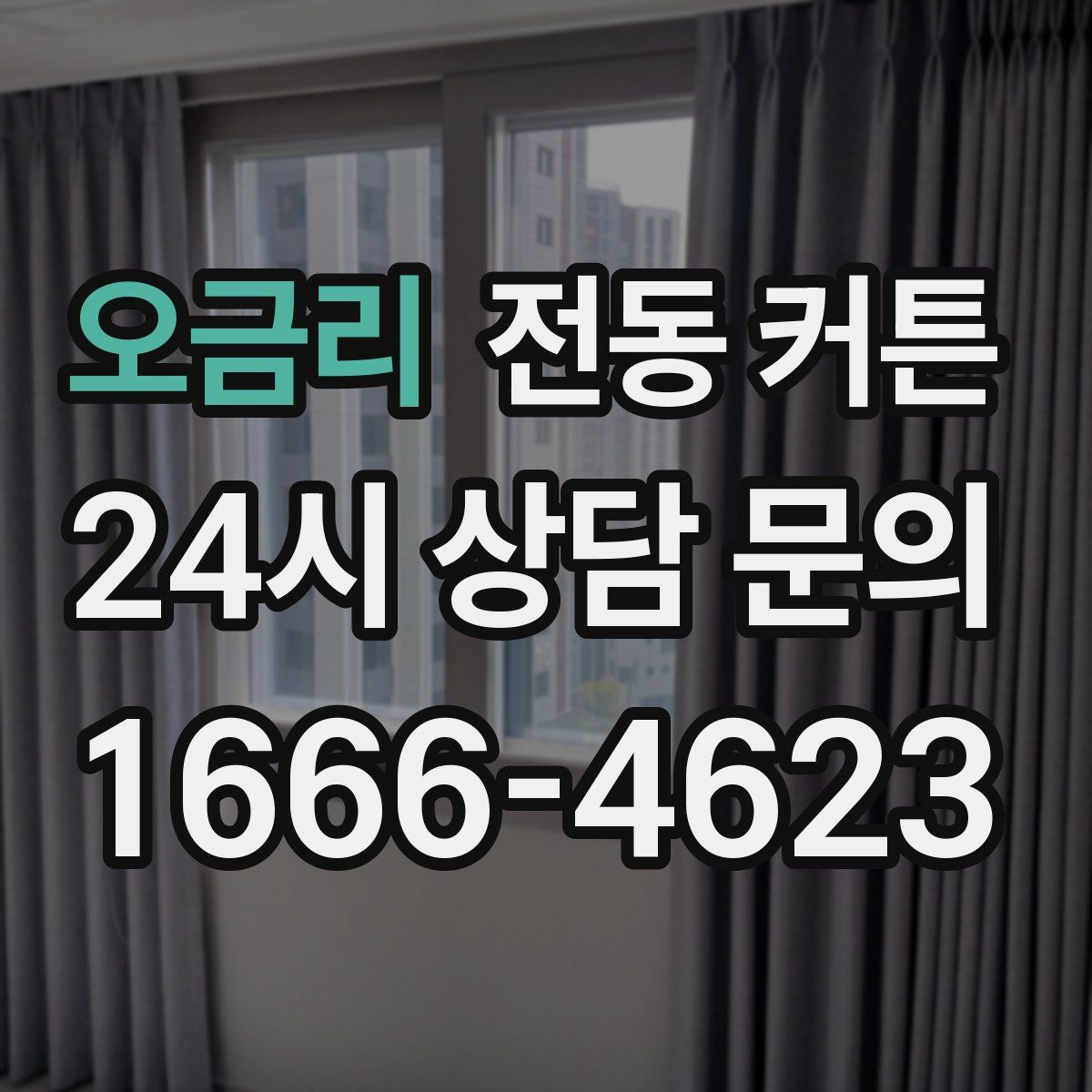 오금리 전동 커튼