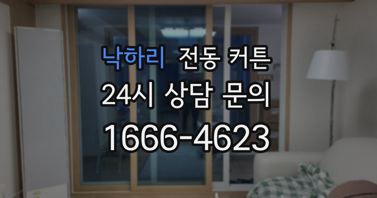 낙하리 전동 커튼