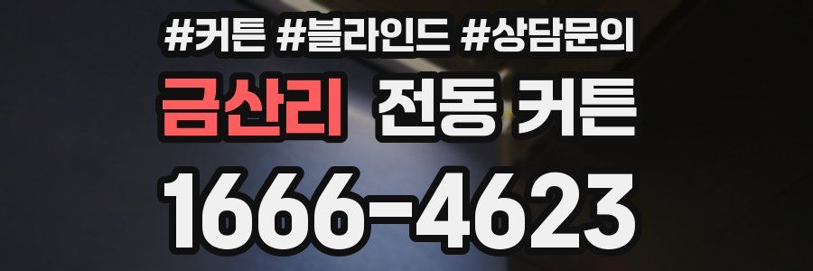 금산리 전동 커튼