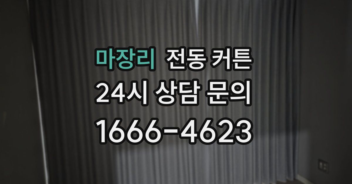 마장리 전동 커튼