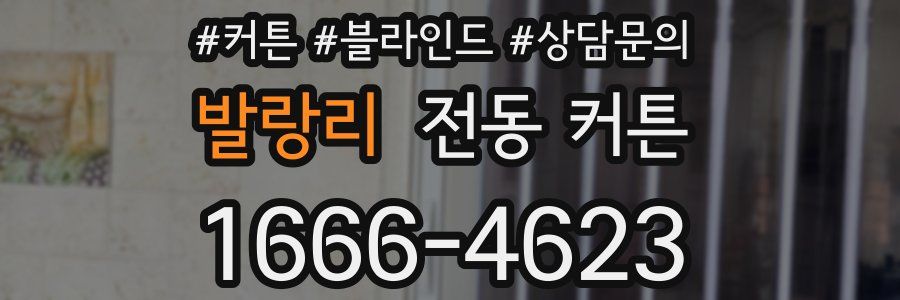 발랑리 전동 커튼