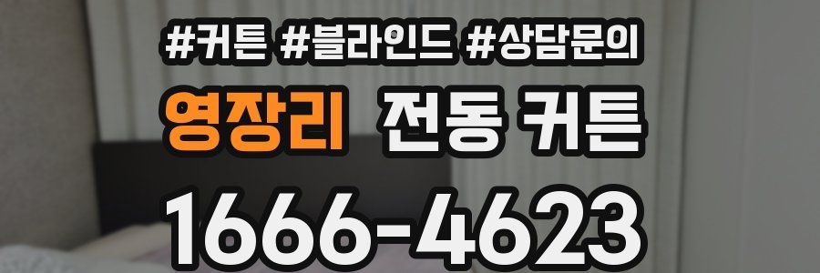 영장리 전동 커튼