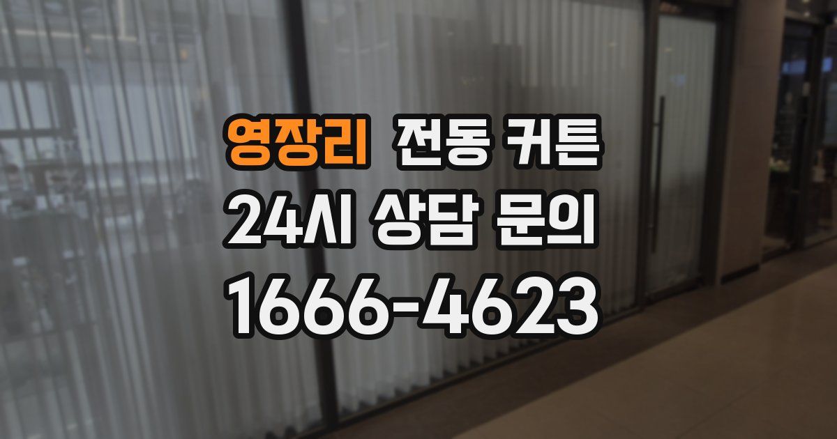 영장리 전동 커튼
