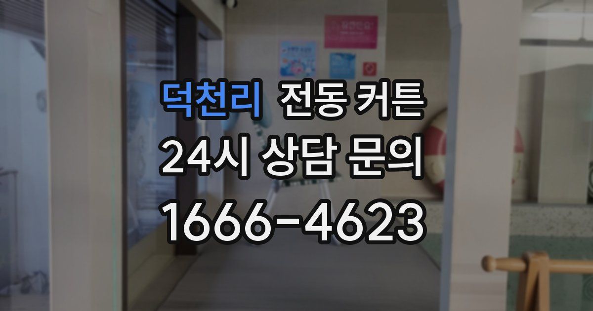 덕천리 전동 커튼