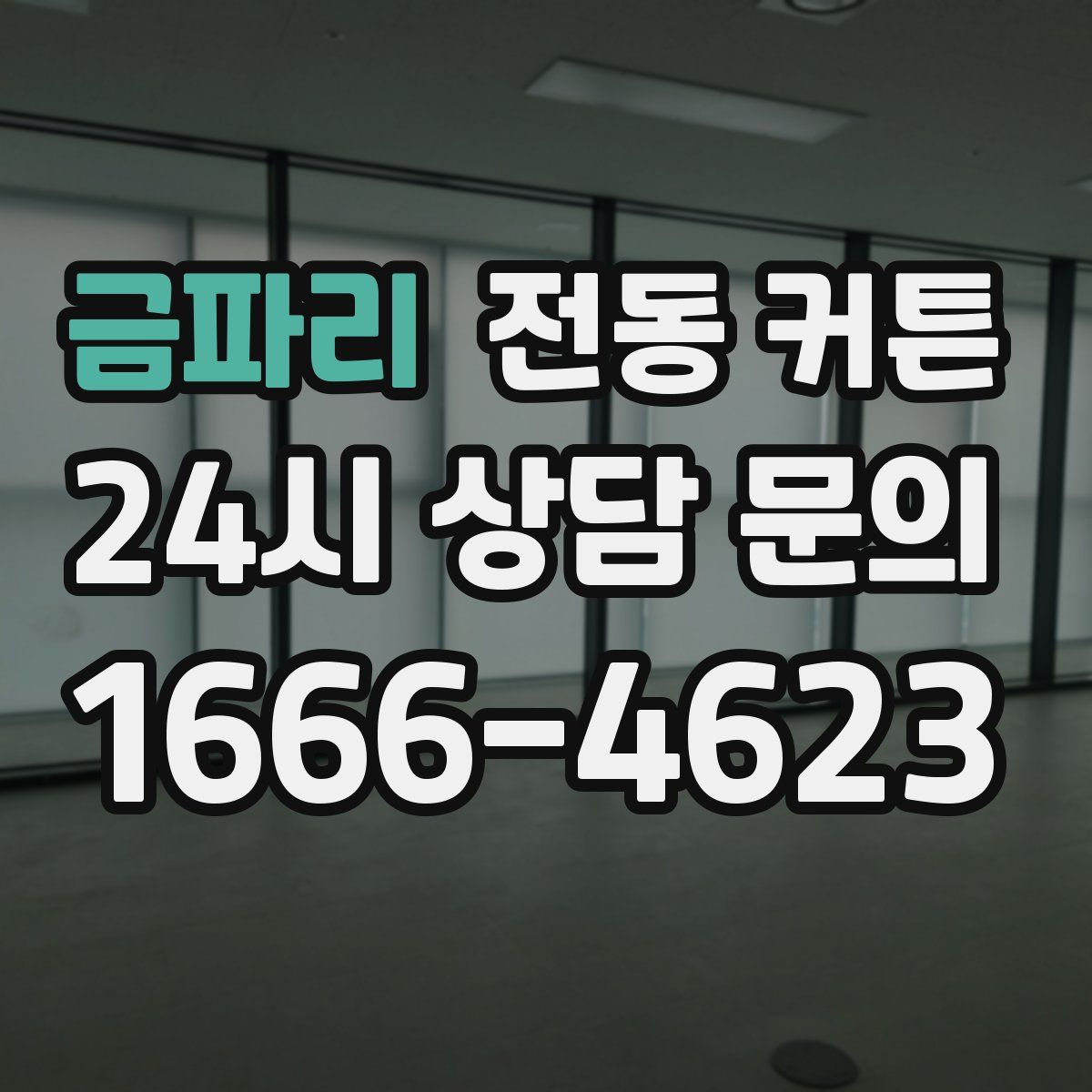 금파리 전동 커튼