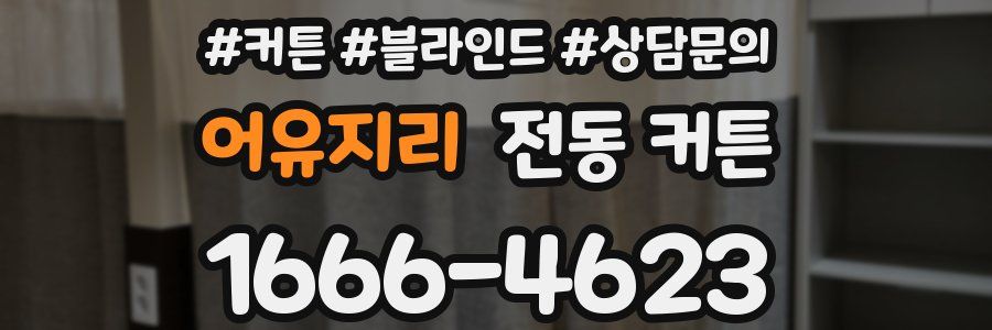 어유지리 전동 커튼