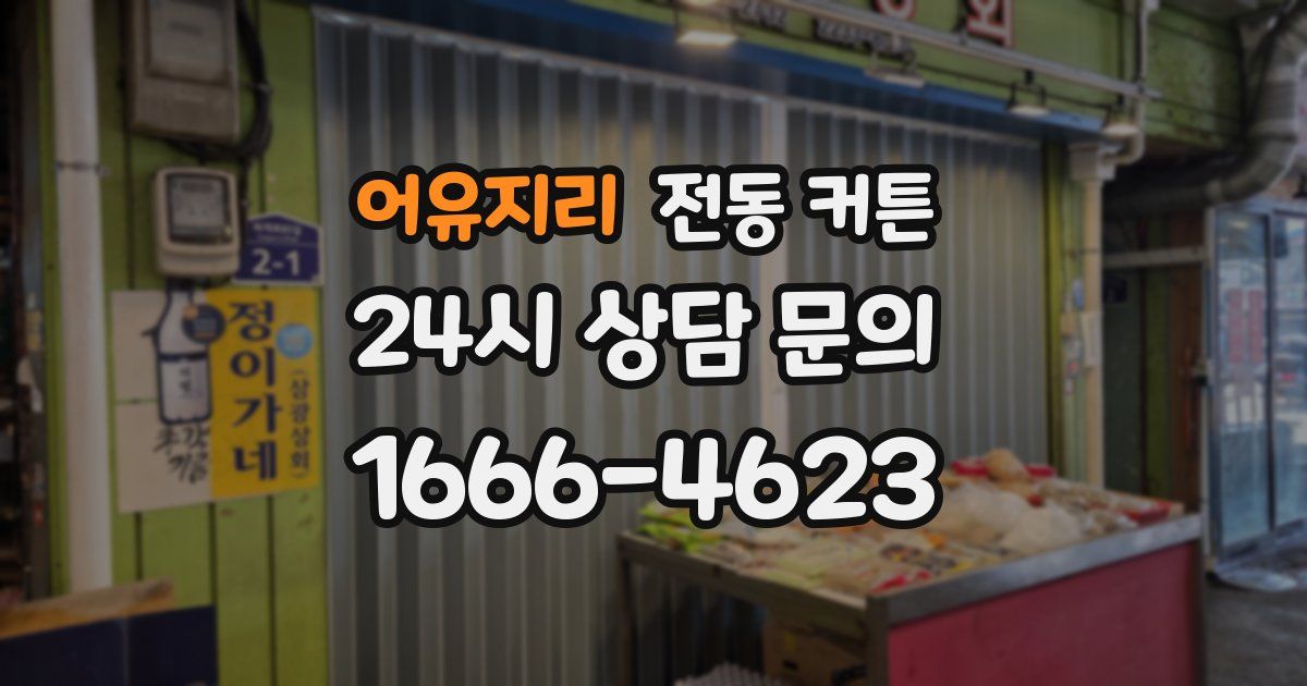 어유지리 전동 커튼