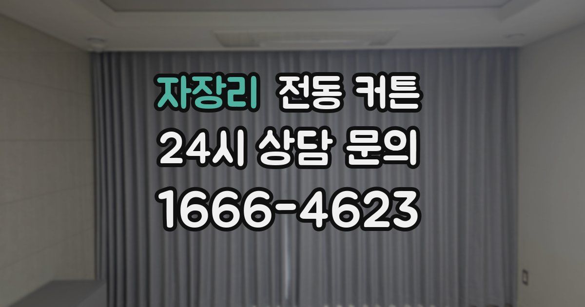자장리 전동 커튼