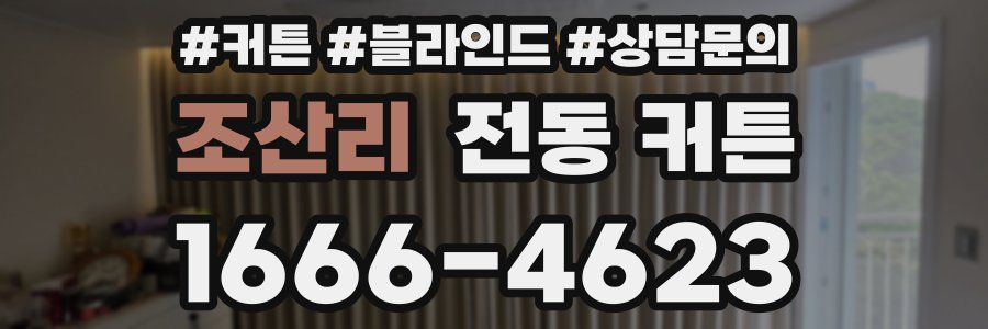 조산리 전동 커튼