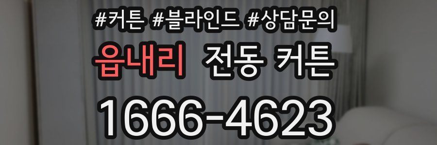 읍내리 전동 커튼