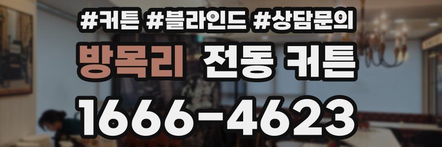 방목리 전동 커튼