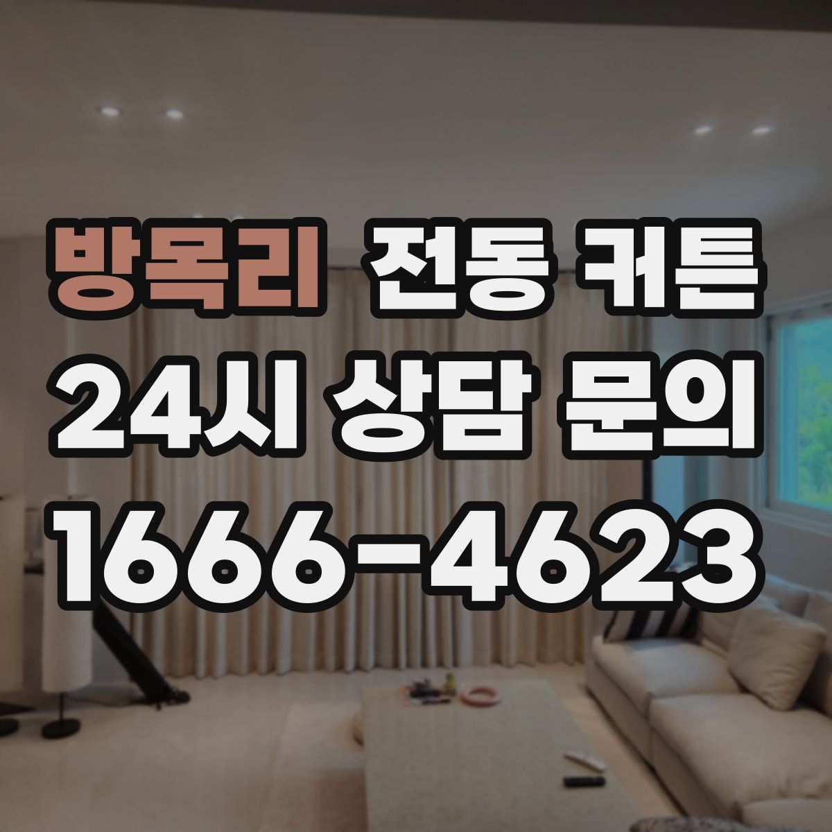 방목리 전동 커튼