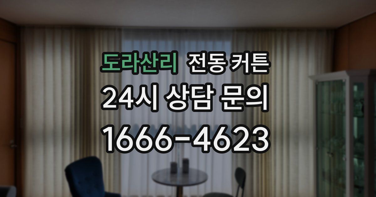 도라산리 전동 커튼