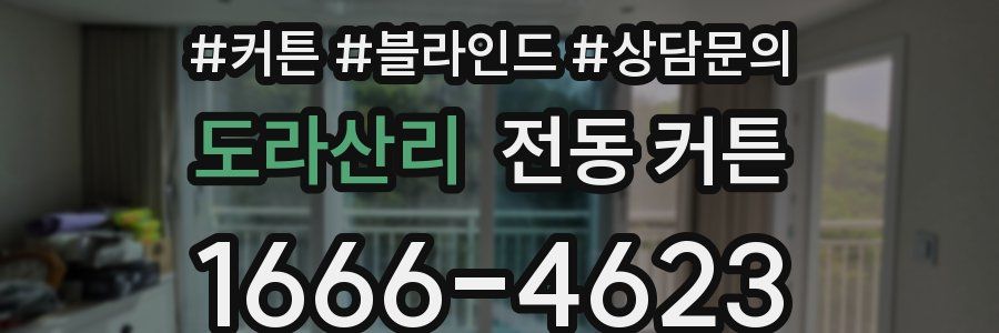 도라산리 전동 커튼