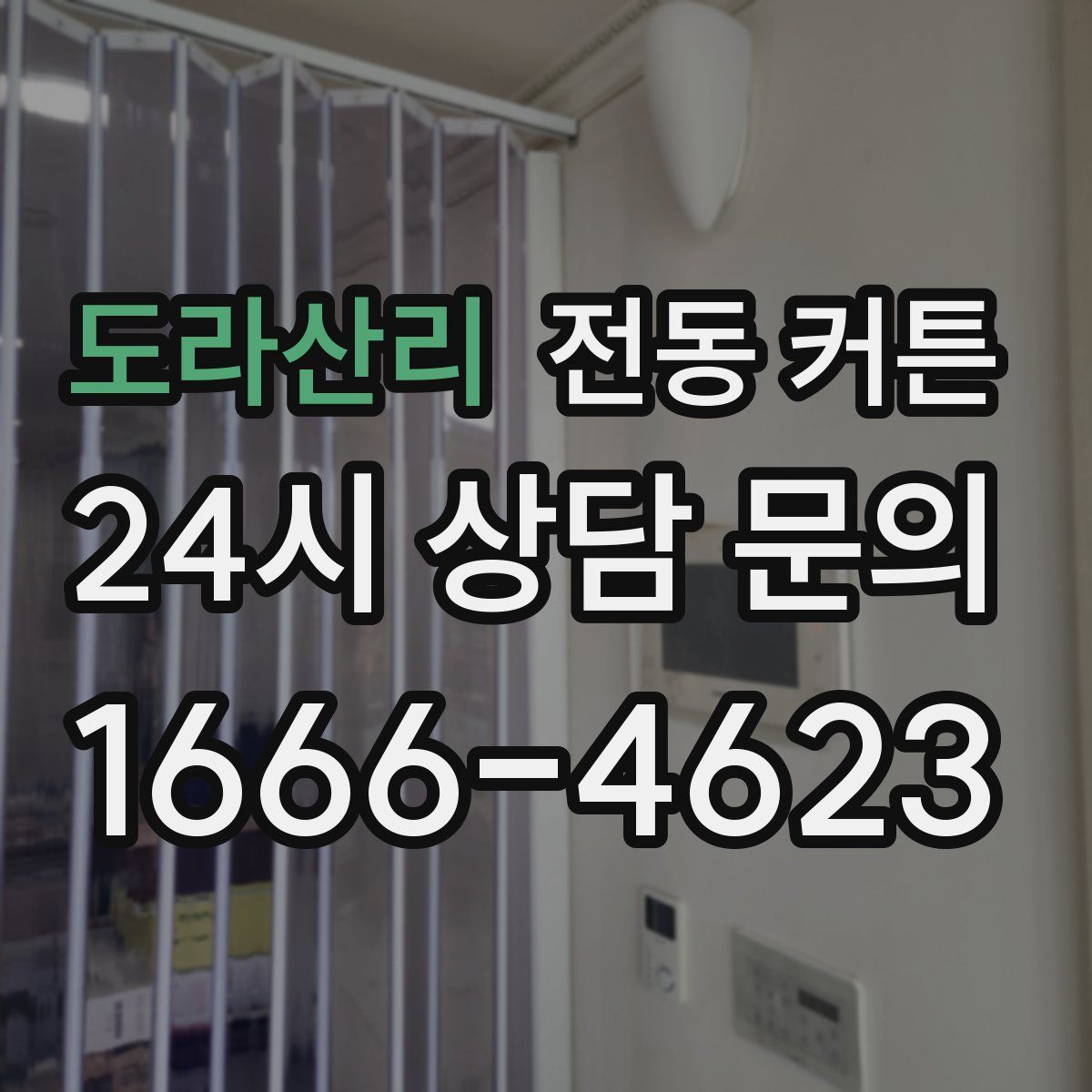 도라산리 전동 커튼