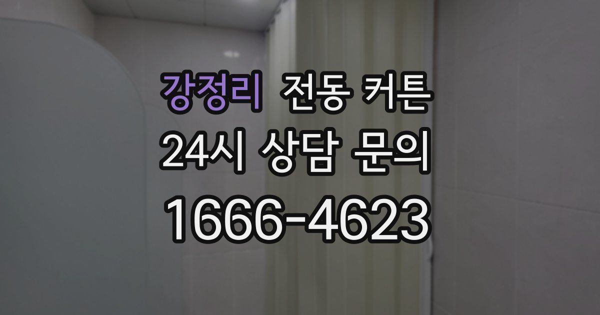 강정리 전동 커튼