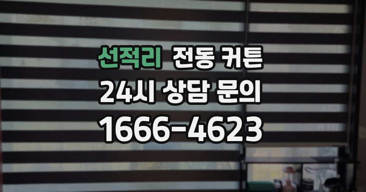 선적리 전동 커튼