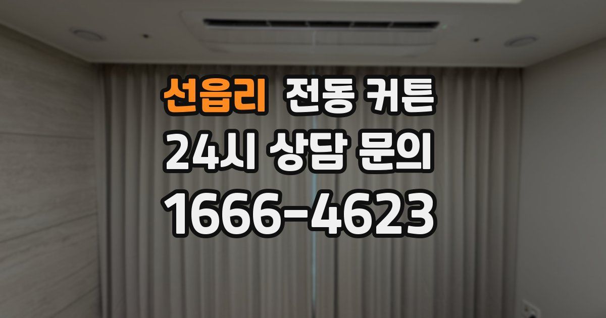 선읍리 전동 커튼