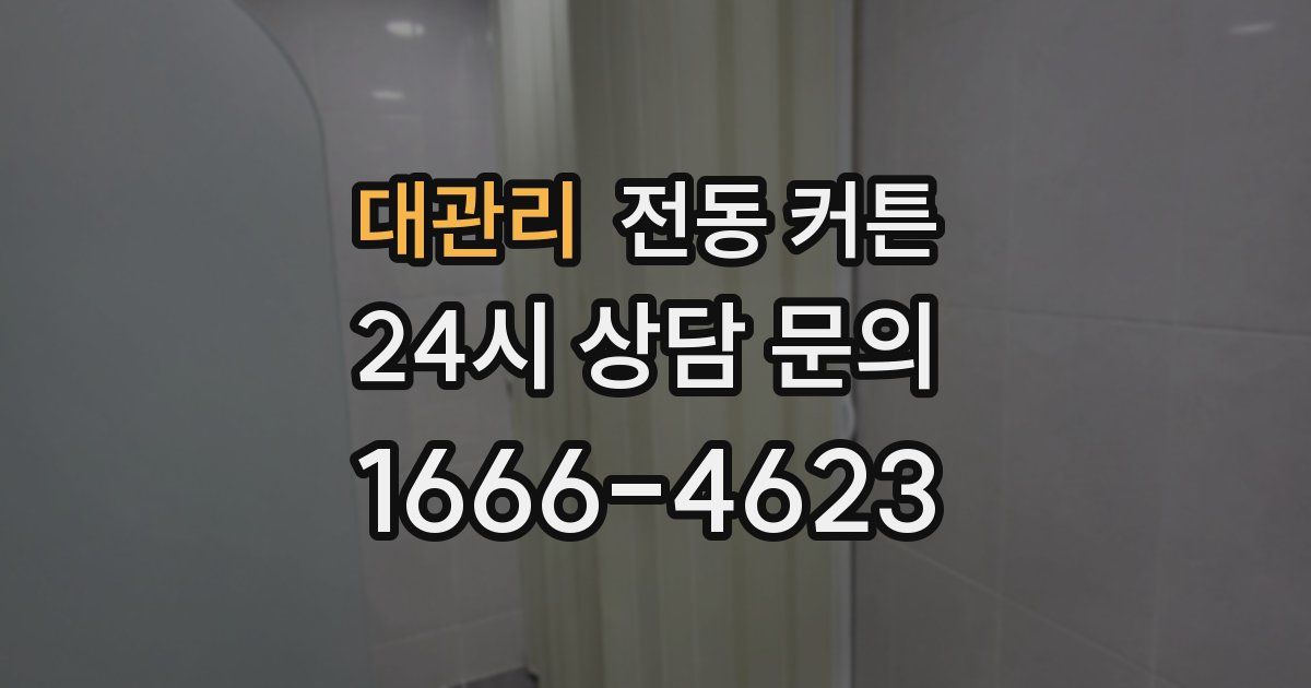 대관리 전동 커튼