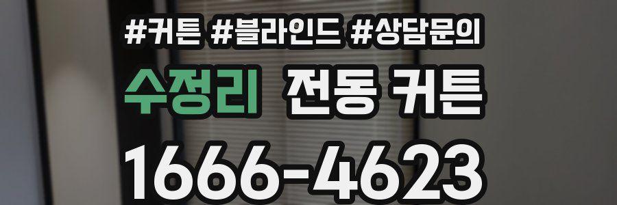 수정리 전동 커튼
