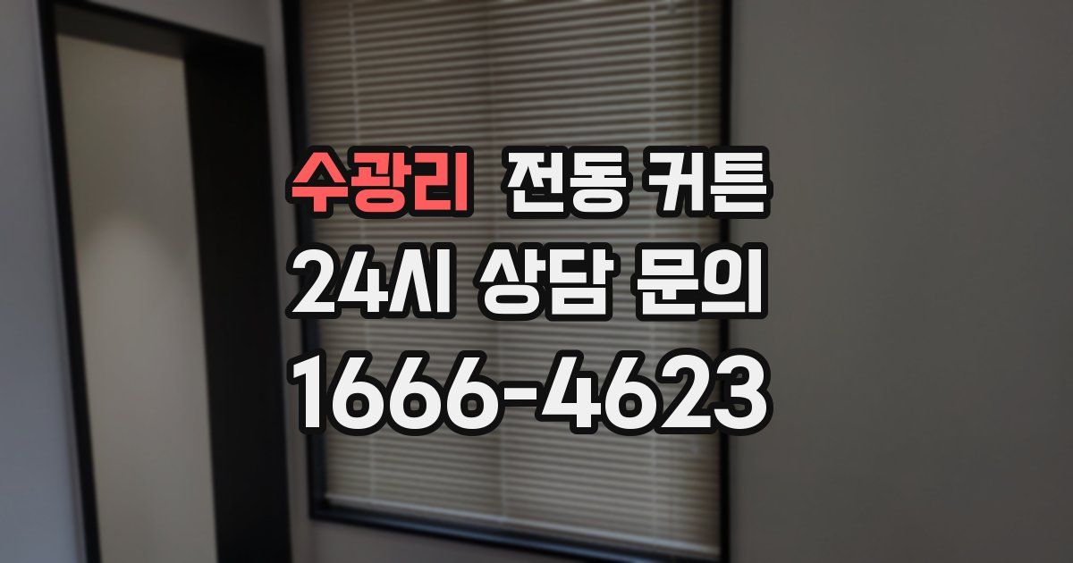수광리 전동 커튼