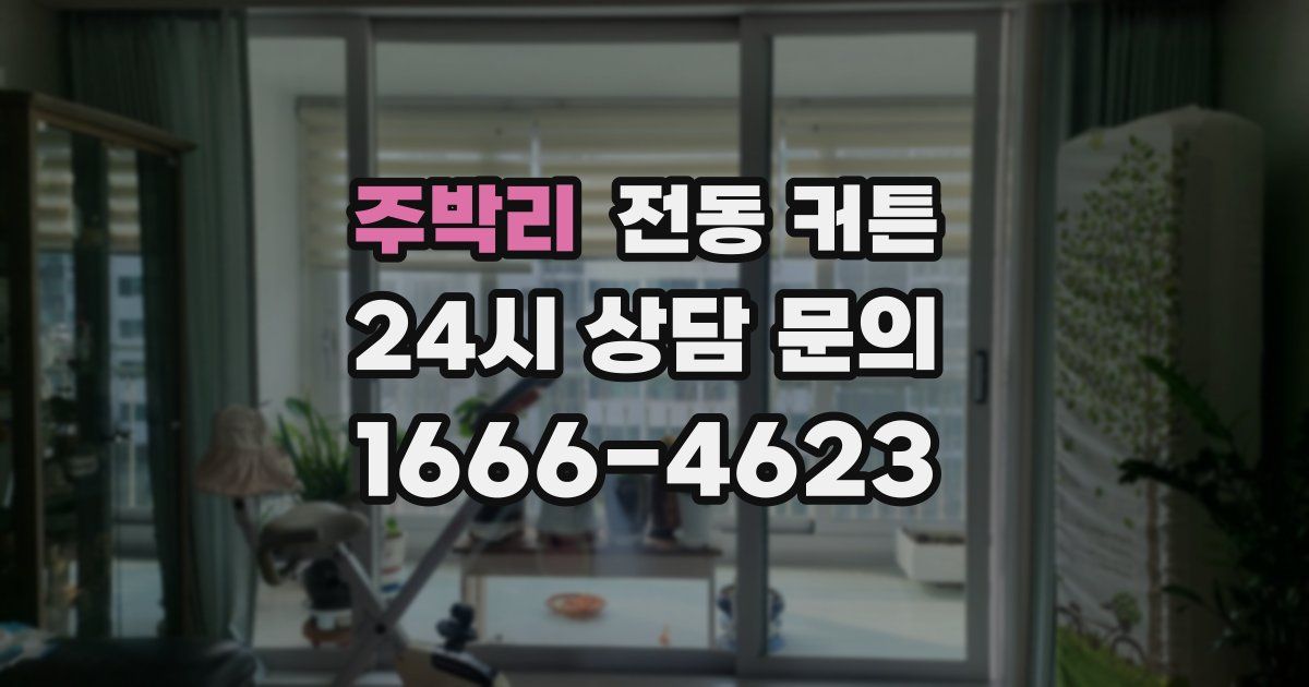 주박리 전동 커튼