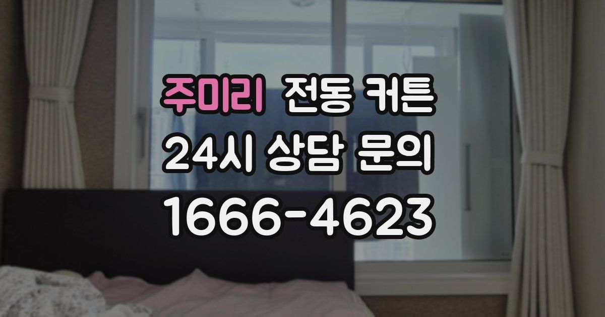주미리 전동 커튼