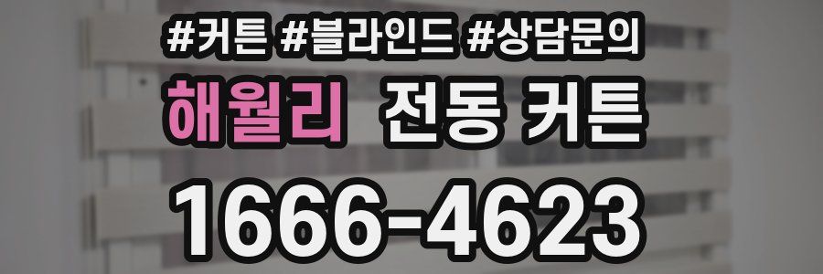 해월리 전동 커튼