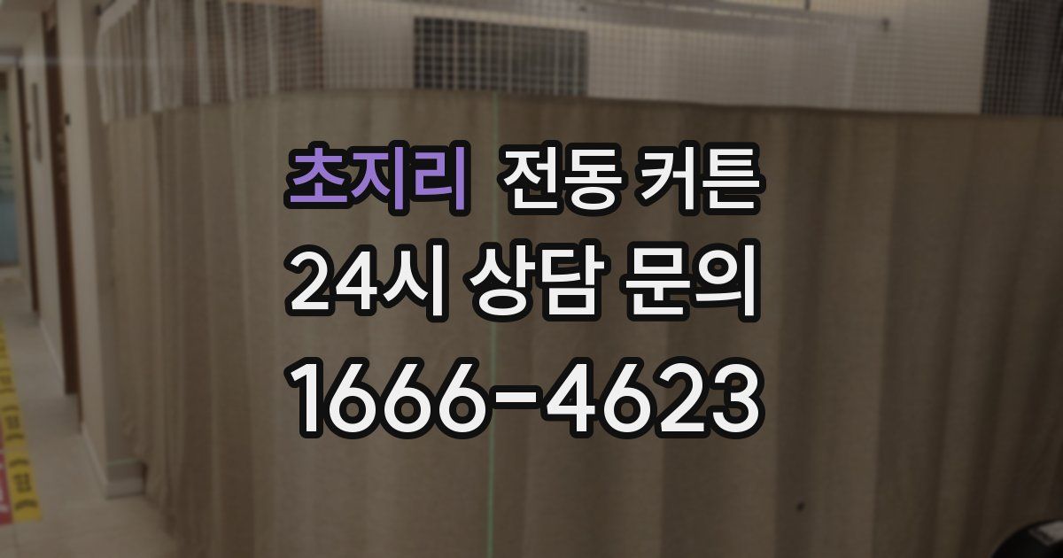 초지리 전동 커튼