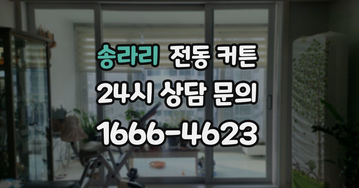 송라리 전동 커튼