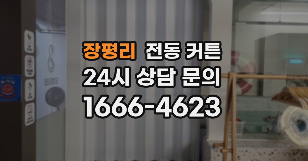장평리 전동 커튼