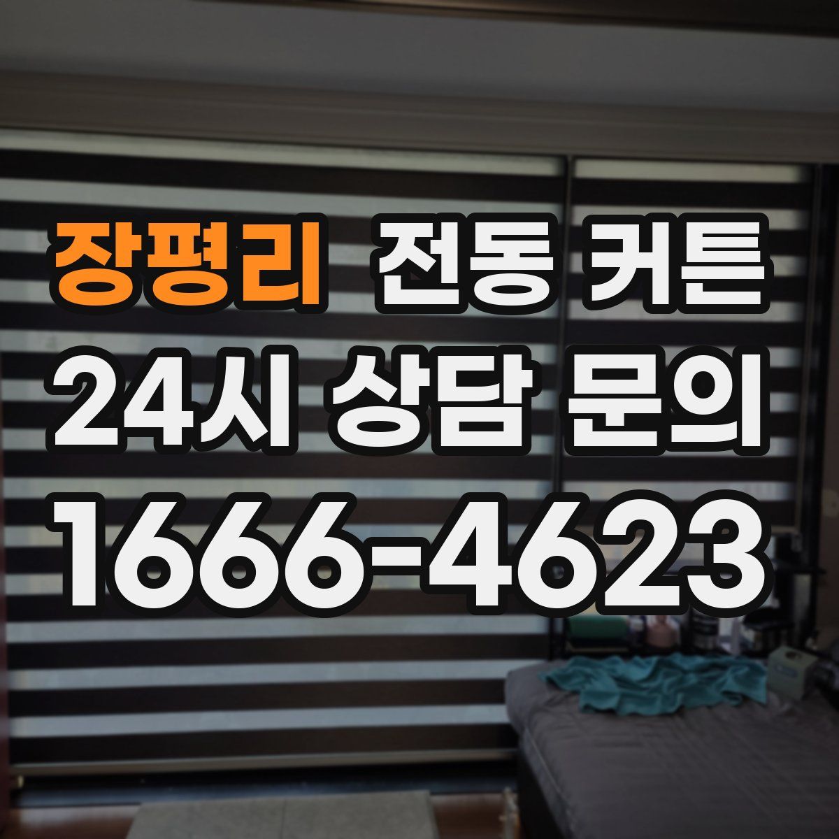 장평리 전동 커튼