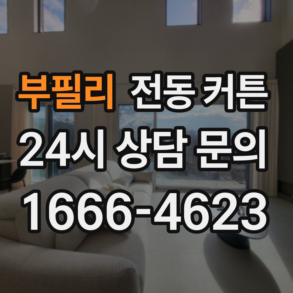 부필리 전동 커튼