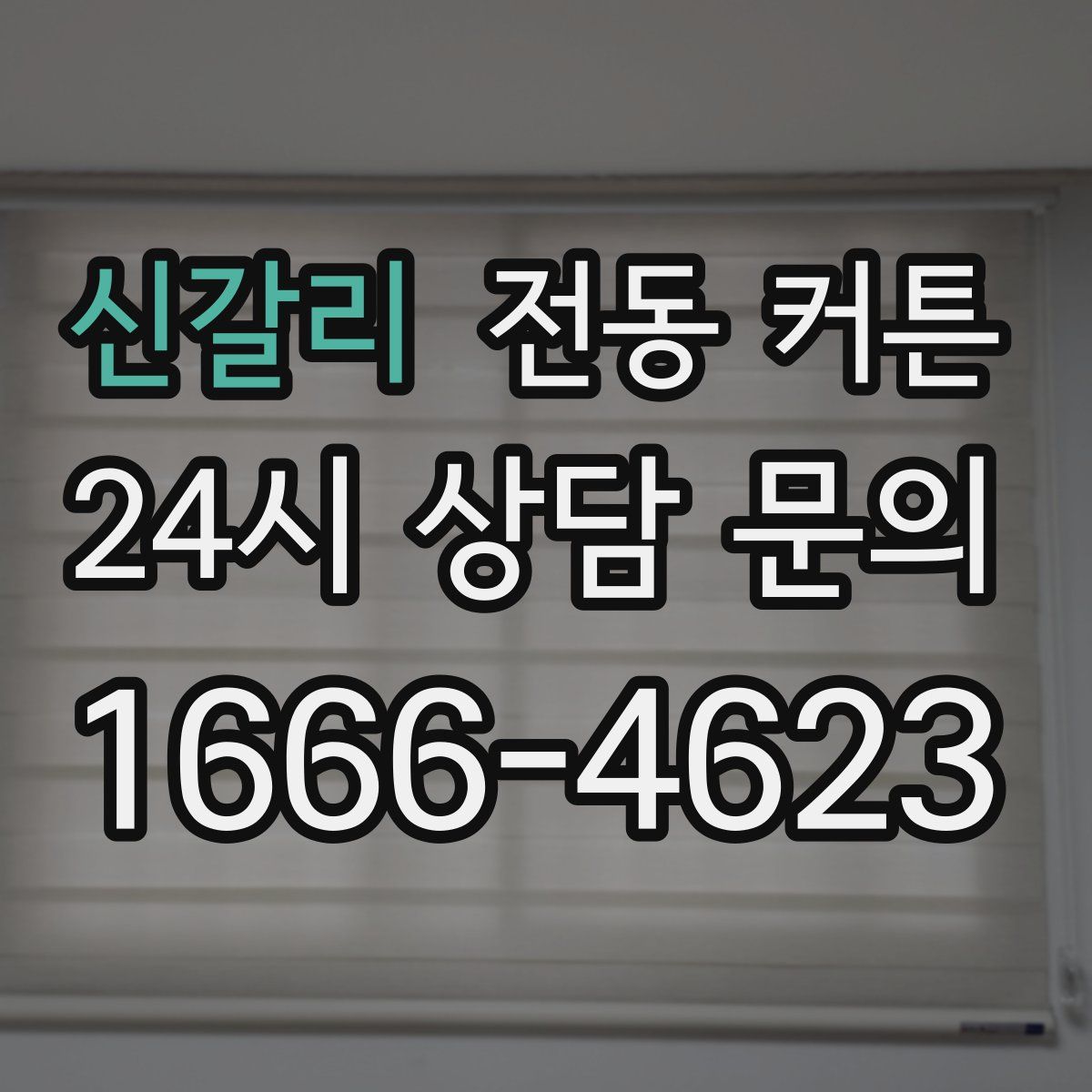 신갈리 전동 커튼