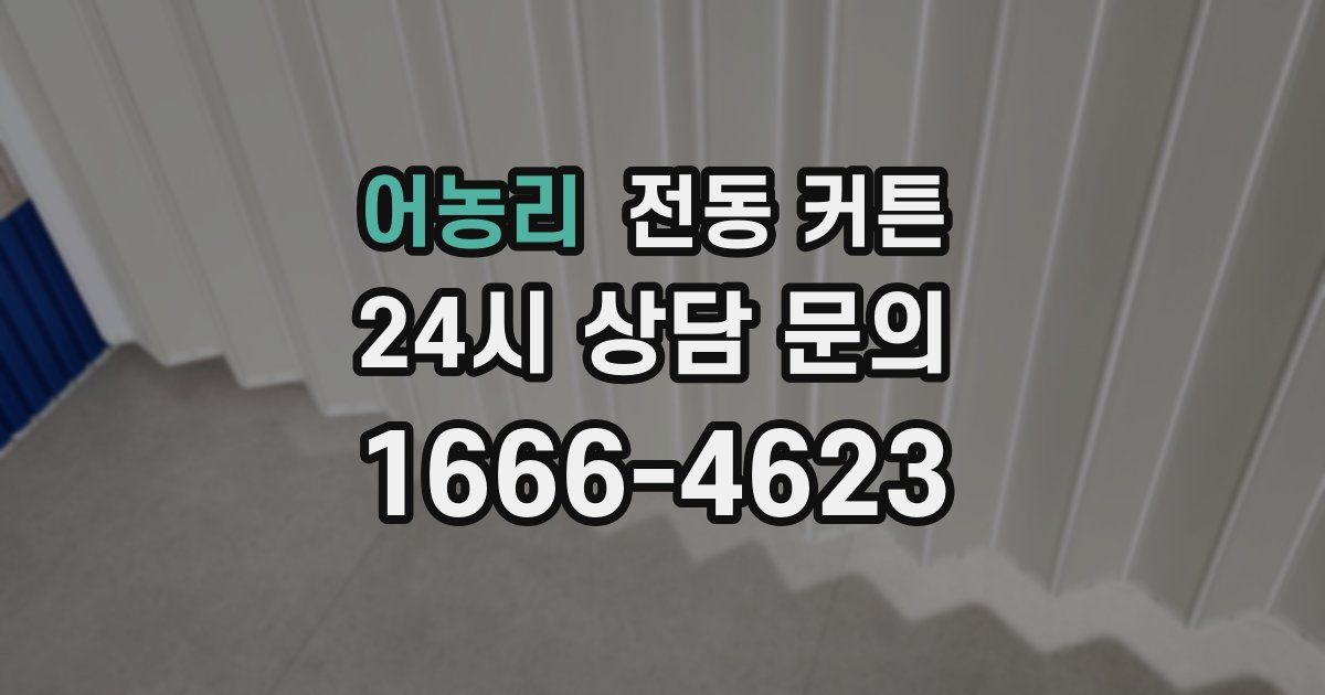 어농리 전동 커튼