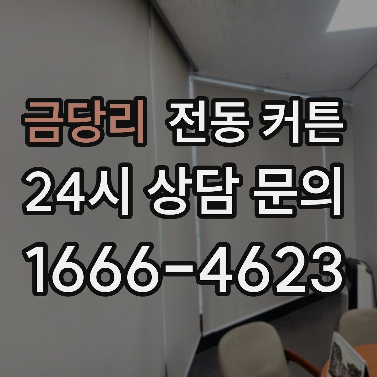 금당리 전동 커튼