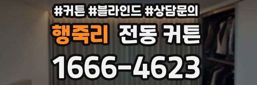 행죽리 전동 커튼