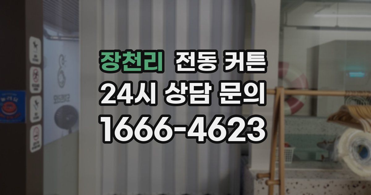 장천리 전동 커튼