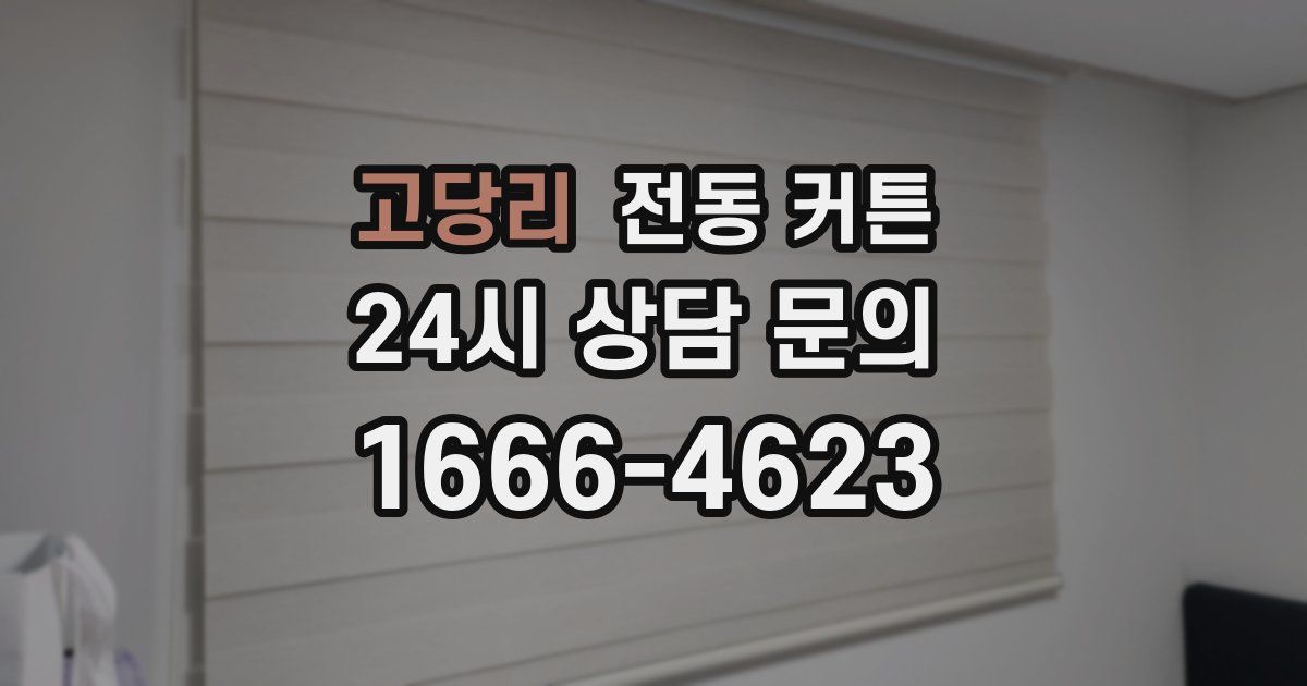 고당리 전동 커튼