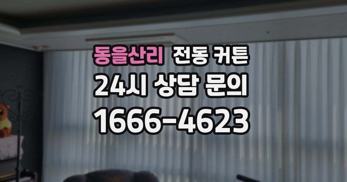 동을산리 전동 커튼