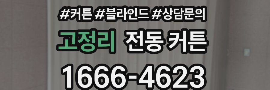 고정리 전동 커튼
