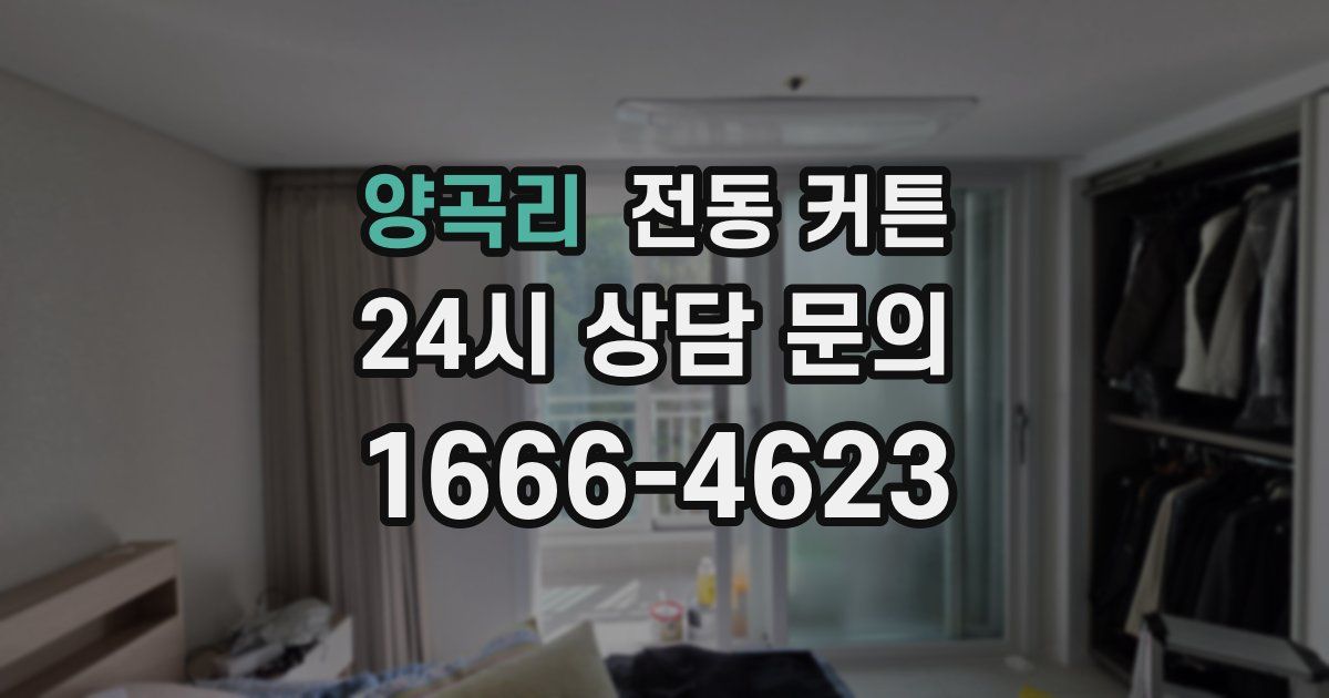 양곡리 전동 커튼