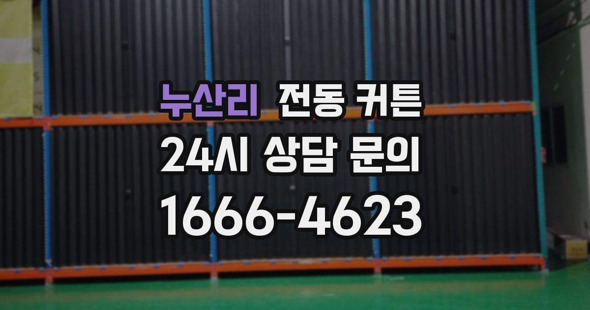누산리 전동 커튼