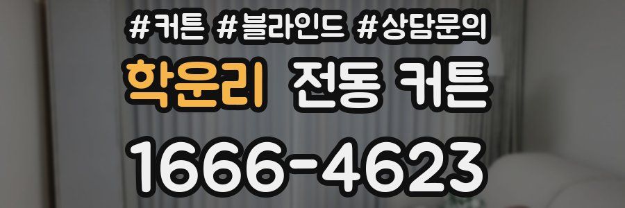 학운리 전동 커튼