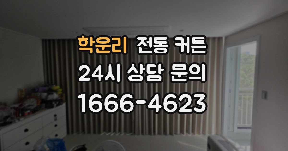 학운리 전동 커튼