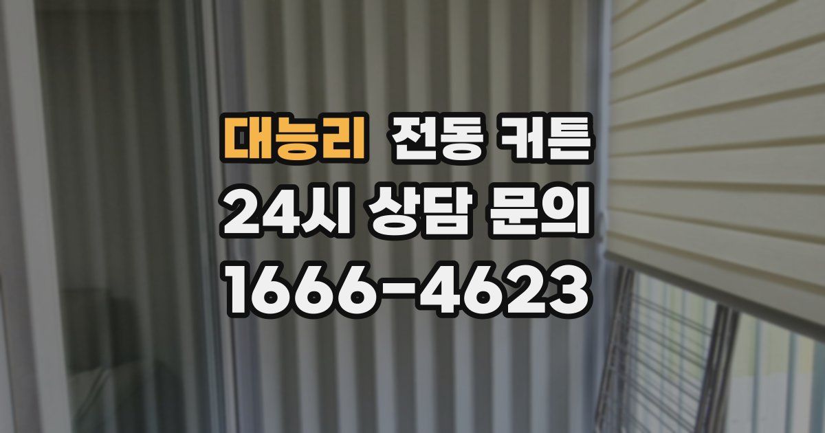 대능리 전동 커튼