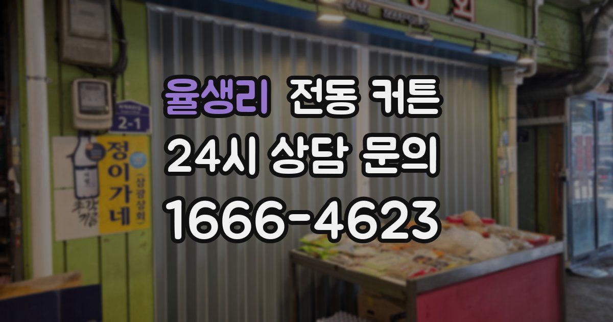 율생리 전동 커튼