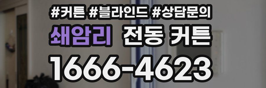 쇄암리 전동 커튼